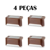 Kit Iluminação Solar Deck Escadas Muro Corrimão [Instalação Fácil]