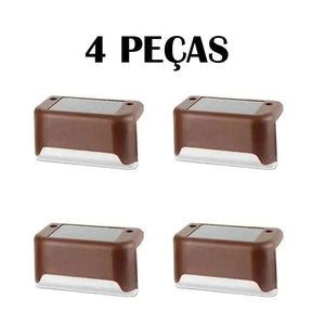 Kit Iluminação Solar Deck Escadas Muro Corrimão [Instalação Fácil]
