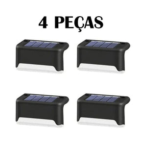 Kit Iluminação Solar Deck Escadas Muro Corrimão [Instalação Fácil]
