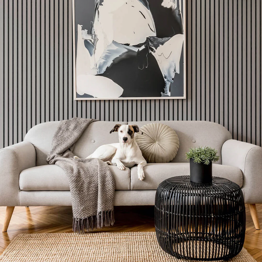 Painel de Madeira Flex Premium – Design Sofisticado  (2,7 m x 1,10 m)