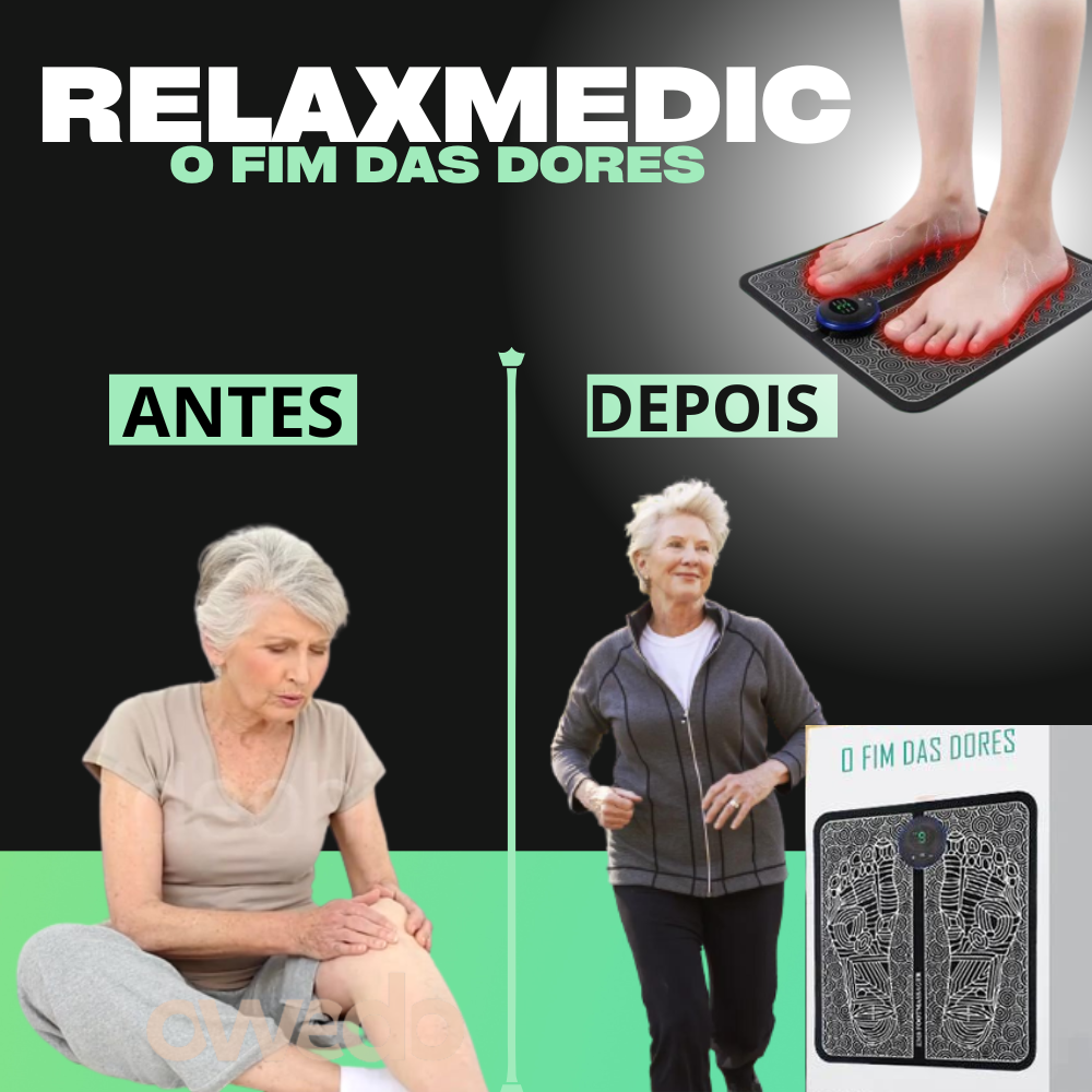 Massageador RelaxMedic®  - Reduz Dores e Inchaços - Electshop