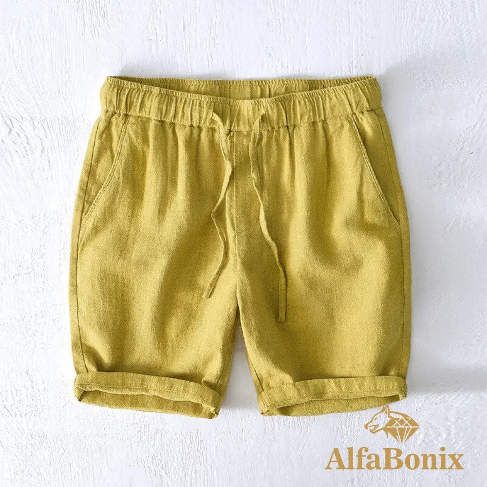 Bermuda de Linho  Alfabonix Sunice