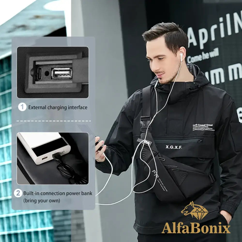 Bolsa Casual Masculina Estilo Hobo