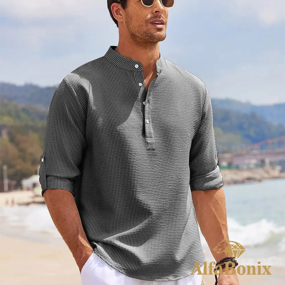 Camisa de Linho Alfabonix Beach Club