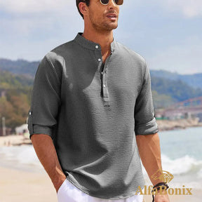 Camisa de Linho Alfabonix Beach Club