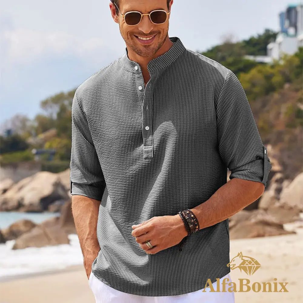 Camisa de Linho Alfabonix Beach Club