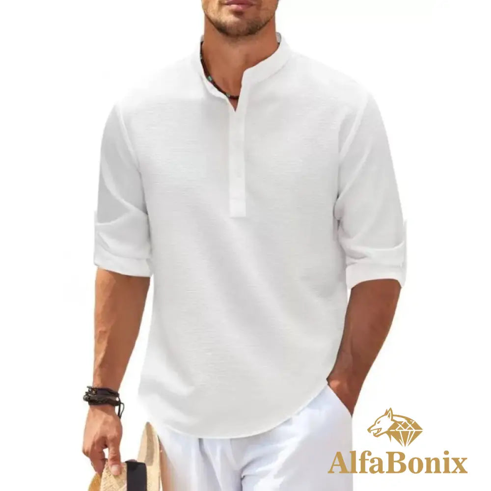 Camisa de Linho Alfabonix Beach Club
