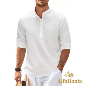 Camisa de Linho Alfabonix Beach Club