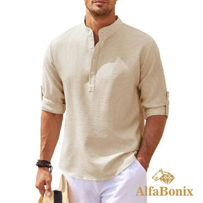 Camisa de Linho Alfabonix Beach Club
