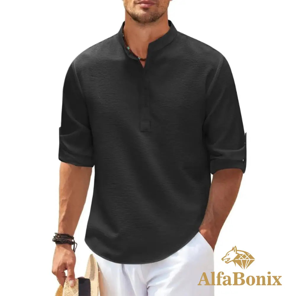 Camisa de Linho Alfabonix Beach Club