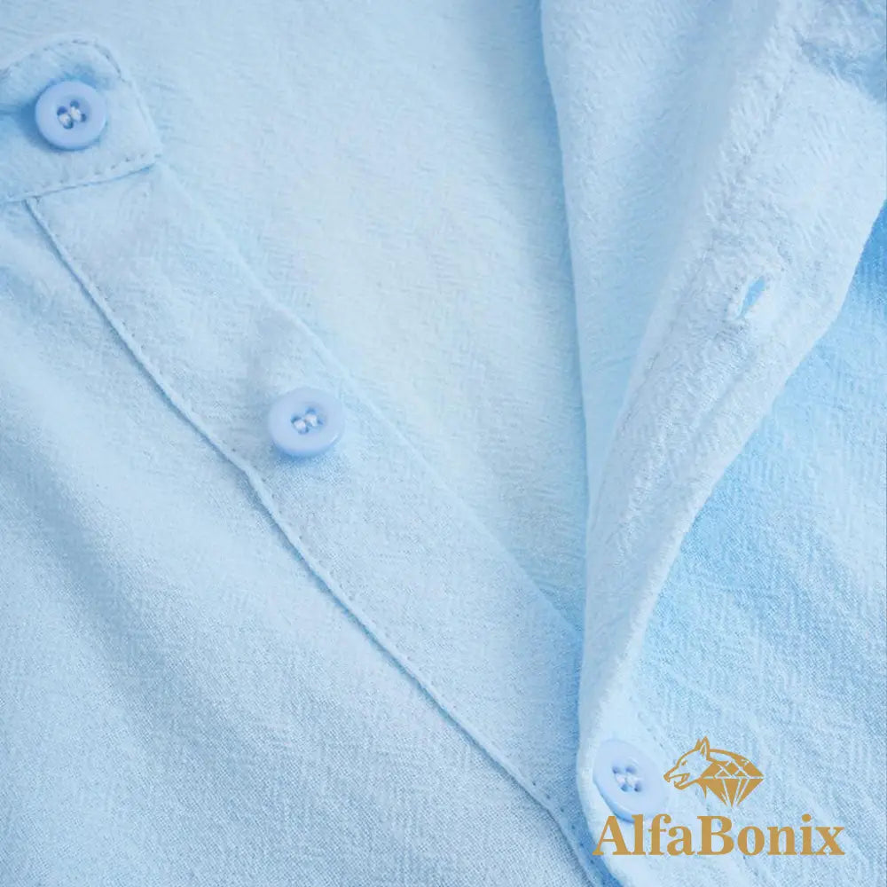 Camisa de Linho Premium Alfabonix Hombre