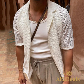 Camisa Masculina de Tricot Alfa Knitting