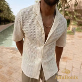 Camisa Masculina de Tricot Alfa Knitting