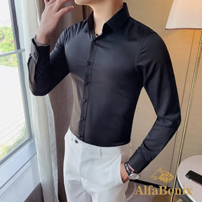 Camisa Masculina Social Slim Fit Britanic