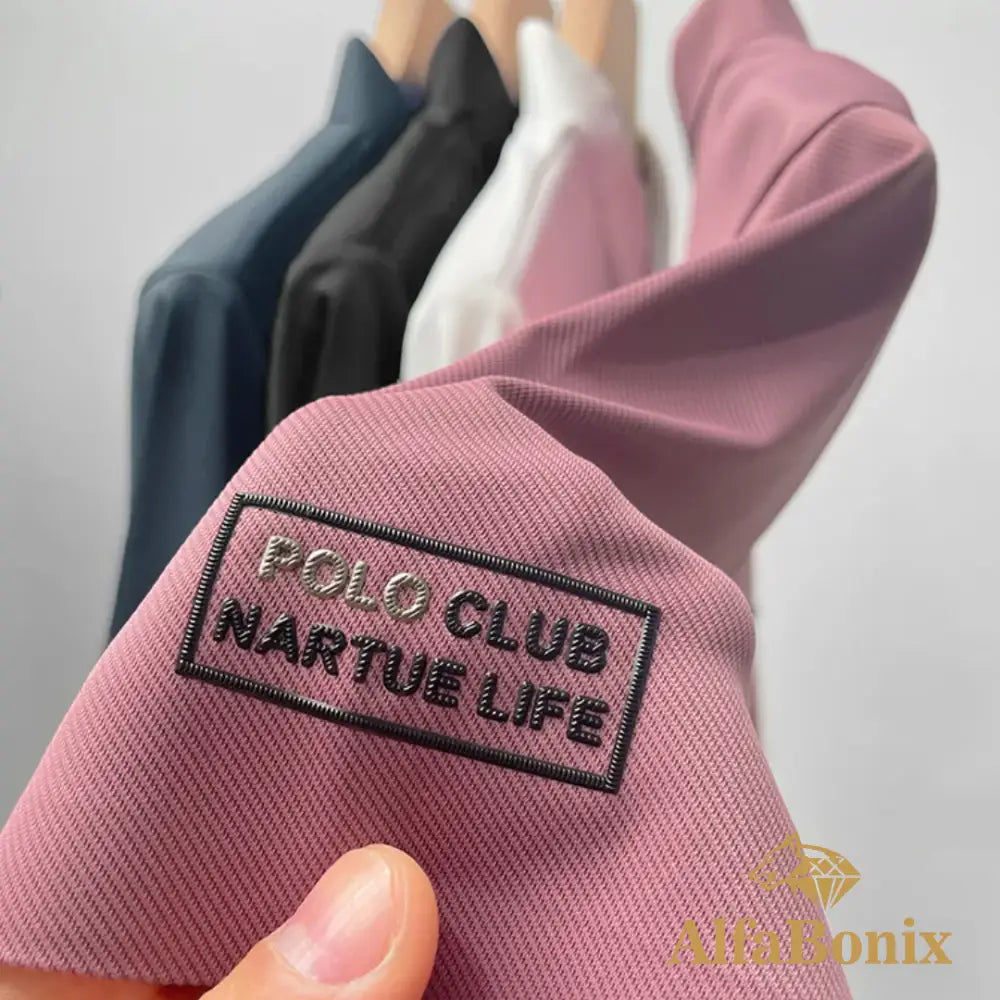 Kit com 5 Camisetas Polo Club Alfa Nartue – Seda Gelada Premium