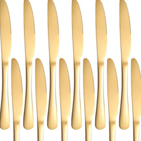 Conjunto 18 Peças Talheres Ouro De Aço Inox - LuxCutlery 18K