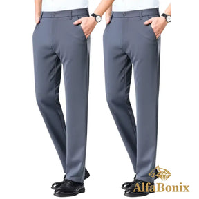 Kit Com 2 Calças Sociais de Alfaiataria Alfabonix - [Compre 1 e Leve 2]