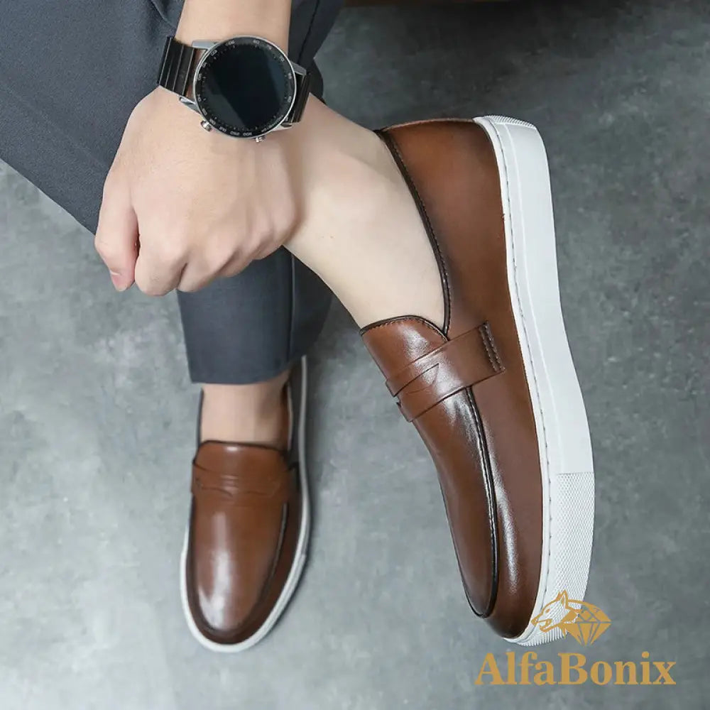 Sapato Alfabonix Mocassin Grego